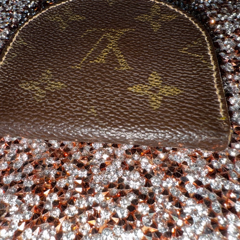 Brown Louis Vuitton Monogram Coin Pouch
